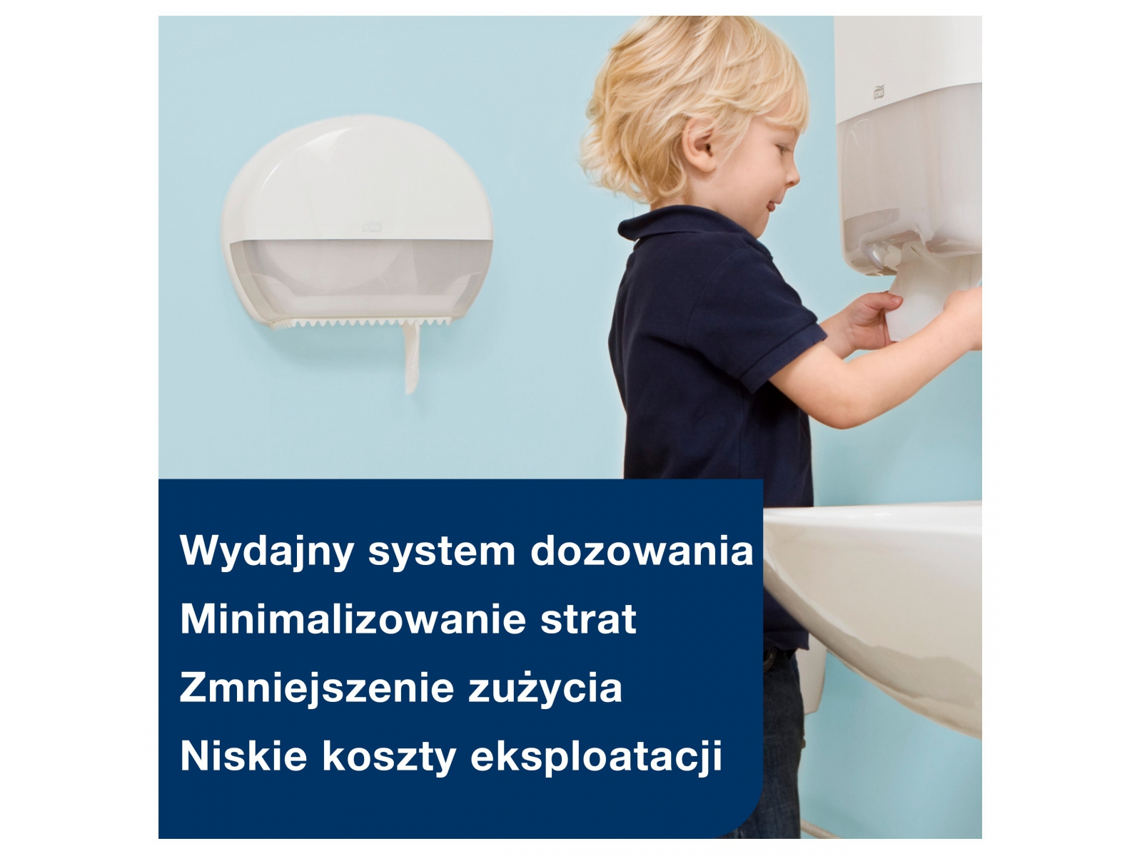 Dozownik papieru toaletowego T2 Tork 555000 Biały